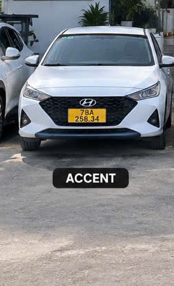 Xe sedan 4-5 chỗ Hyundai Accent đời mới phục vụ taxi tại Tuy Hòa Tây Hòa