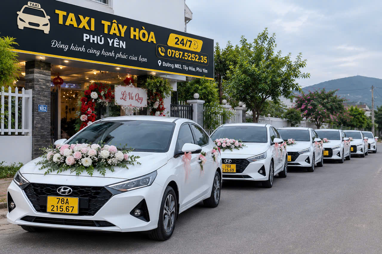 Đoàn xe hoa Hyundai Accent lễ vu quy